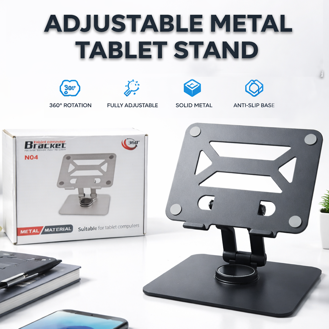 360 Metal Tablet Stand Folding Design