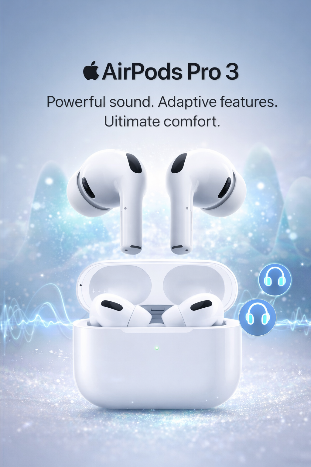 AirPods Pro 3 – Wireless Earbuds with Active With out Noise Cancellation