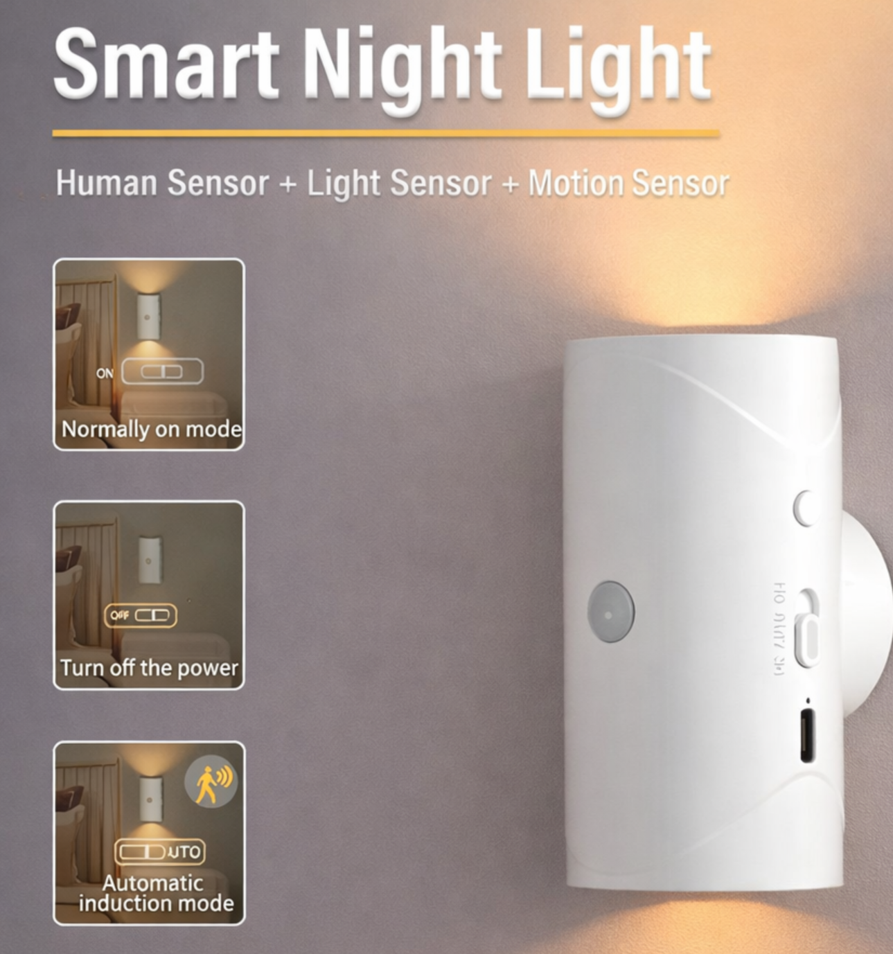 LED RGB Wall Light with Motion Sensor – Indoor/Outdoor Use