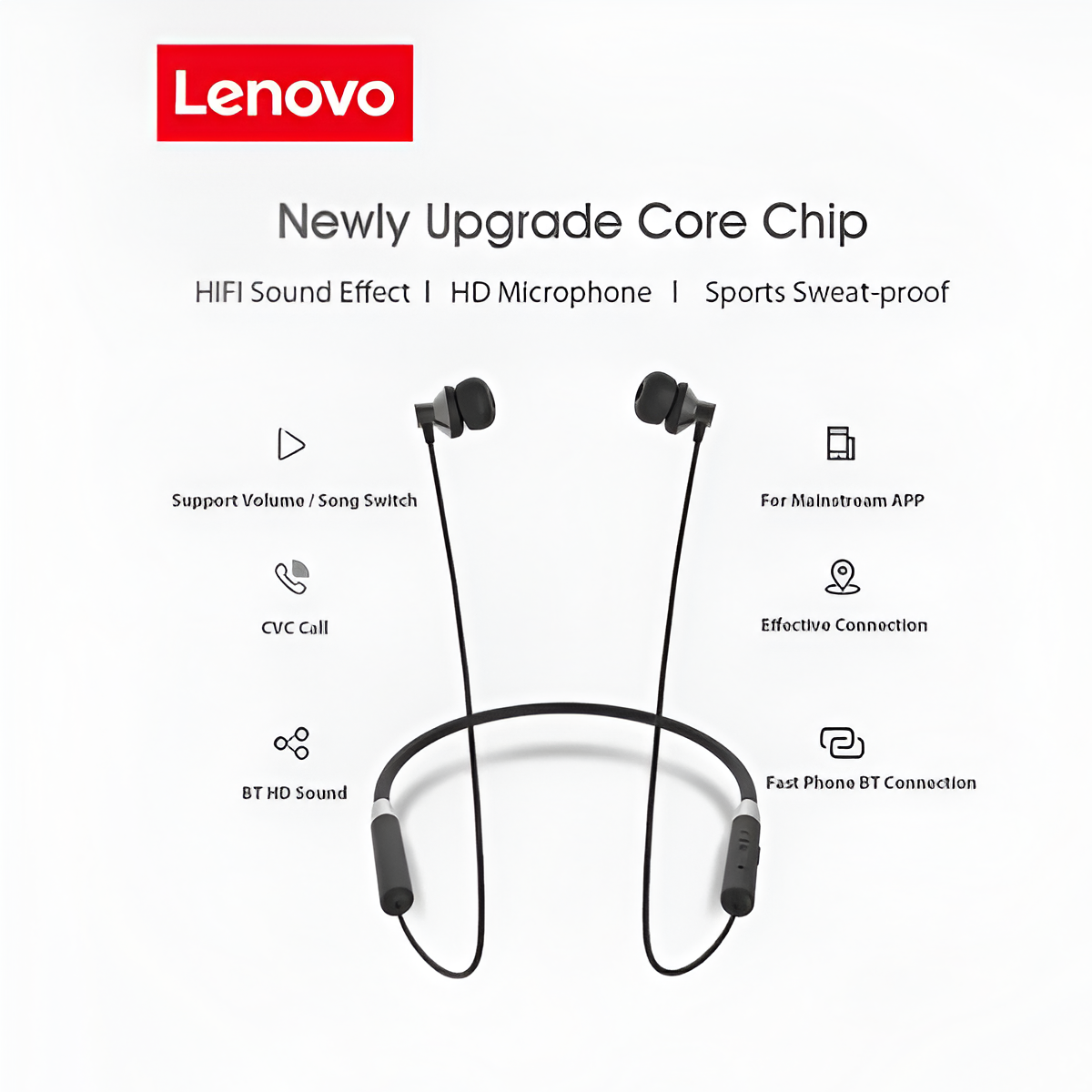 Lenovo HE05 Neckband Bluetooth Best Price in Pakistan 2025