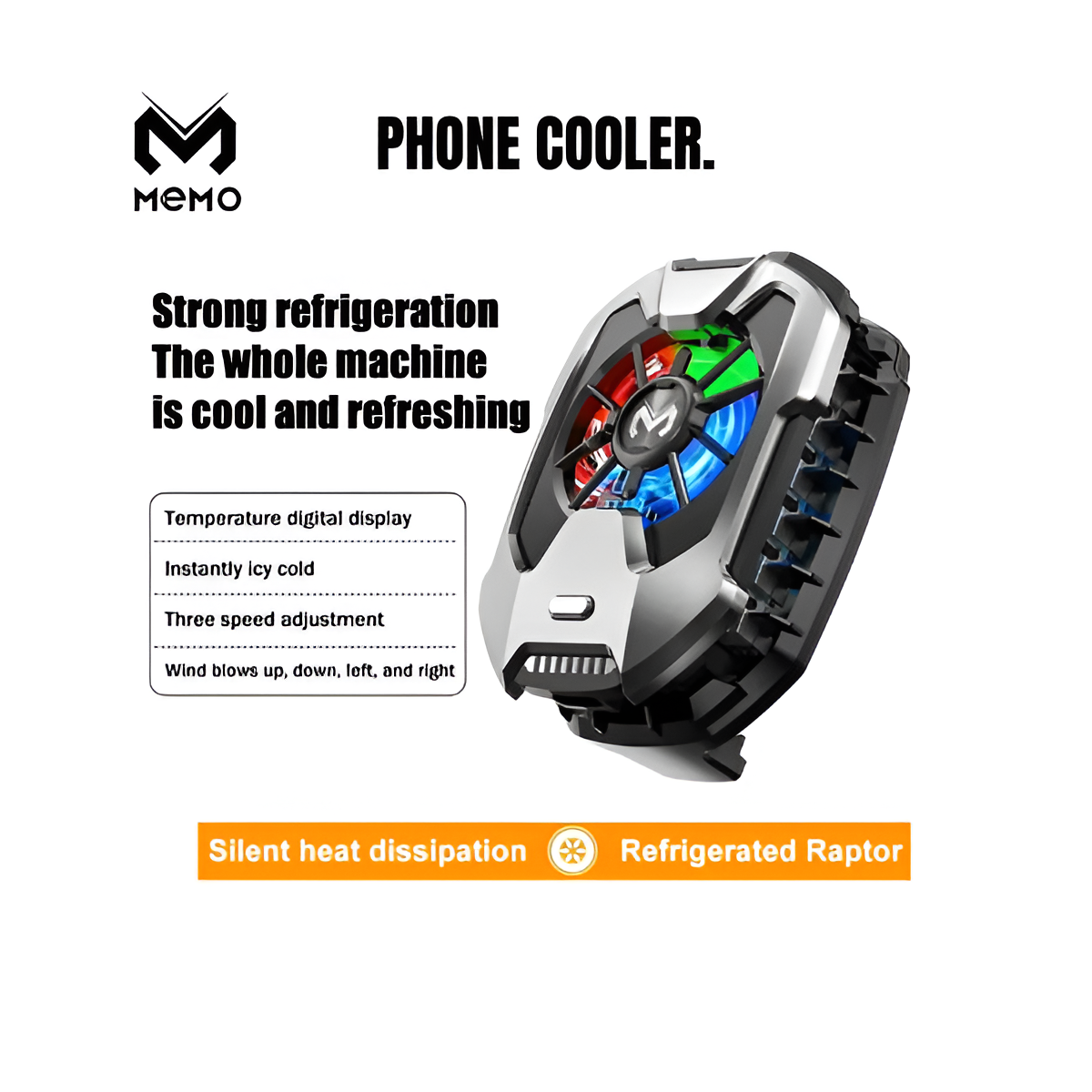 Original Memo Cooling Fan DLA8 Mobile Cooling Fan