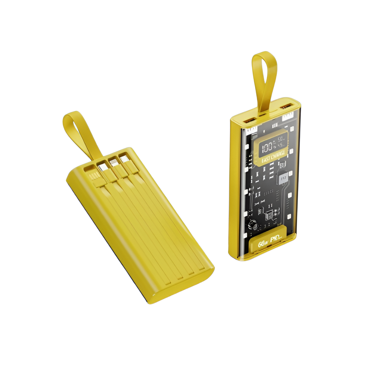 Latest Mobile Power Bank 20000mah 66watt Fast Charging In Built Wires