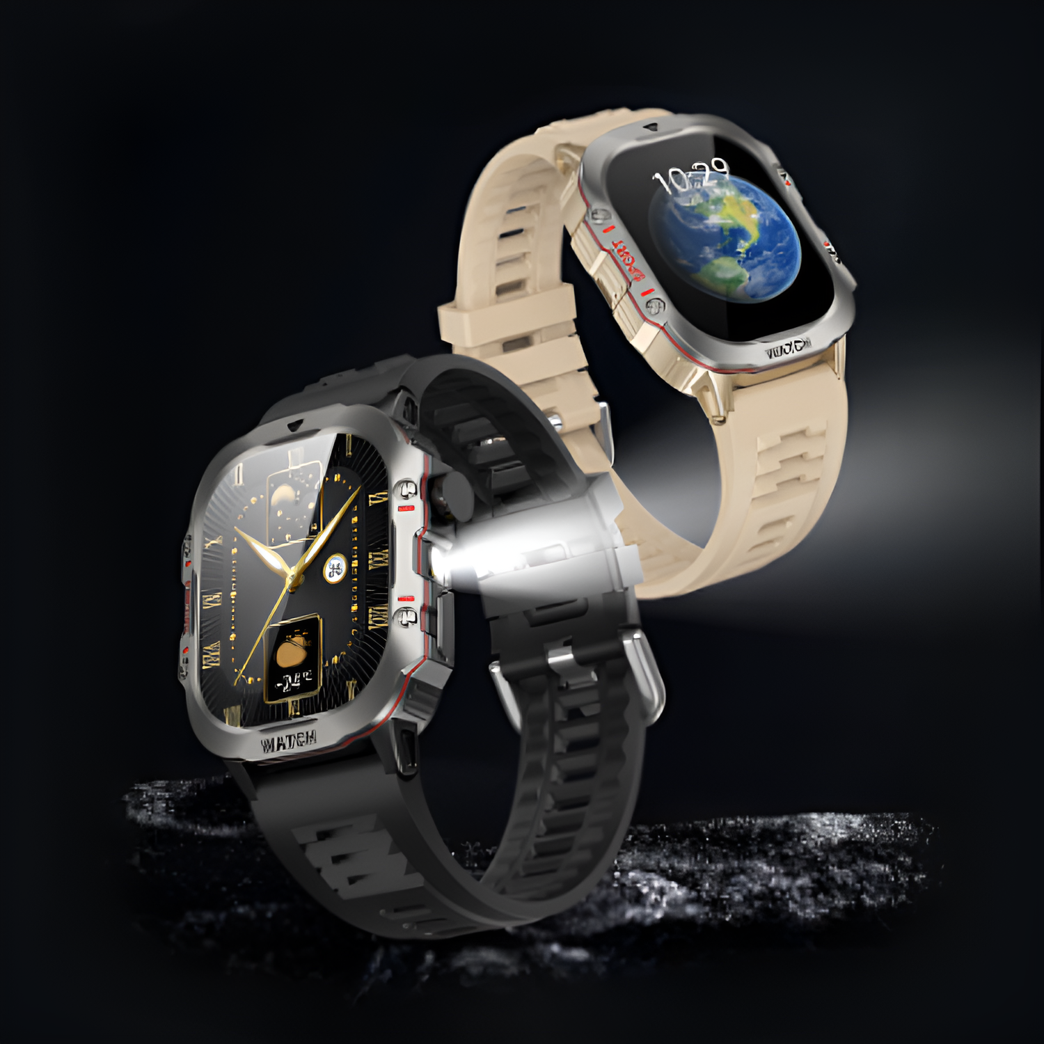 New TF16 Pro Smartwatch with Built-in Torch