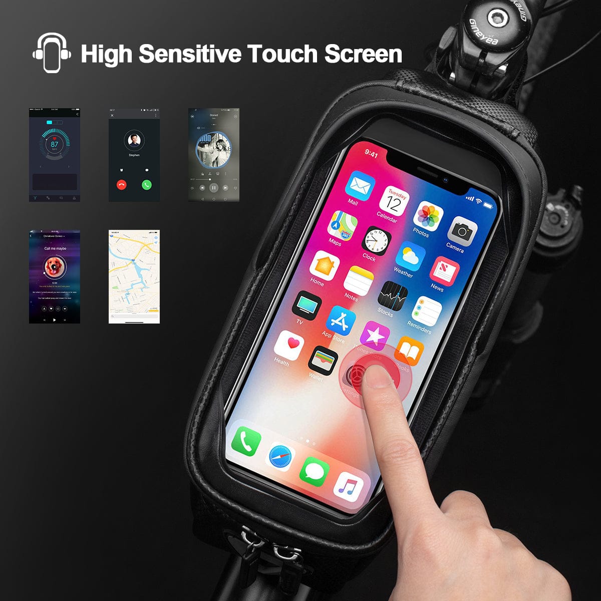 NEW 360 Motorcycle Mobile Waterproof Case Shockproof Protection