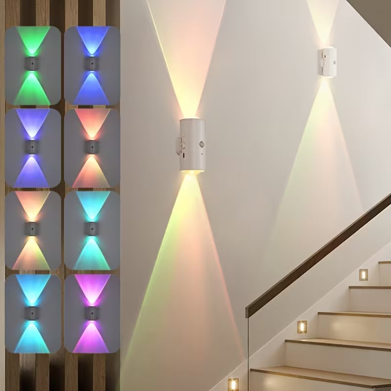 LED RGB Wall Light with Motion Sensor – Indoor/Outdoor Use