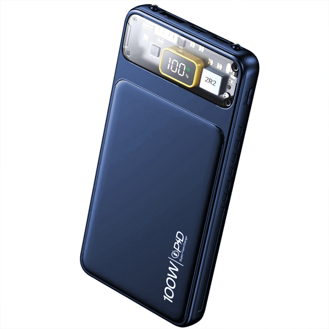 10000Mah Slim Design Power Bank With Display Fast Charging