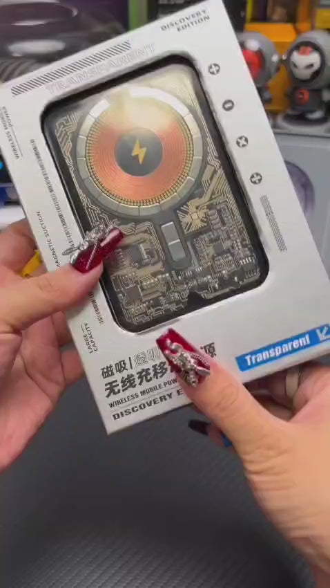 New Transparent 5000mah Magsafe Power Bank Premium Sleek Design